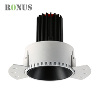 Spot LED encastré sans cadre pour luminaire de plafond, 12W