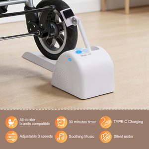 Dondolo Automatico per Passeggino con Macchina del Rumore Bianco - <span class=keywords><strong>Sdraietta</strong></span> Regolabile per <span class=keywords><strong>Culla</strong></span> e Passeggino, Essenziale per Neonati Senza Mani - Product Image 2