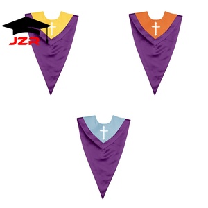 Étole de graduation de style V JZR - Intégration de <span class=keywords><strong>cordon</strong></span> d'honneur - Personnalisable - Vente en gros - Utilisation scolaire - 100% polyester - Product Image 6