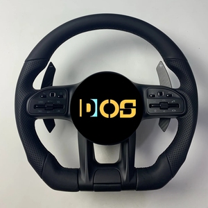 Volant de voiture pour <span class=keywords><strong>Mercedes</strong></span> Benz AMG Classe <span class=keywords><strong>S</strong></span> W124 W221 W166 C300 Classe E C350 <span class=keywords><strong>CLA</strong></span> S550 W203 Volant en fibre de carbone - Product Image 2