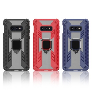 TPU del teléfono de la contraportada de la PC caso de 360 grados con imán anillo soporte para Samsung galaxy S10 lite - Product Image 1