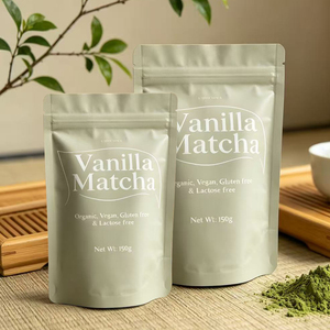 Bolsa de Mylar de Aluminio de Grado Alimenticio con Impresión Digital y Tacto Suave, para Envasado de Matcha de 150g, Venta al Por Mayor de Fábrica - Product Image 5