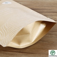 Bolsa de Papel Kraft Resistente a la Humedad con Cierre Hermético, para Empacar Chicle, Leche, Gelatina y Condimentos