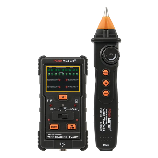 PM6816 Multi-function Cable Tester RJ45 RJ11 Wire Track Telephone Line Test MS6816 Cable tracker