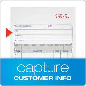 Talonario Personalizado de Recibos y <span class=keywords><strong>Facturas</strong></span> en Papel Autocopiativo por Duplicado, Libreta de Órdenes de Venta de 5 9/16" X 8 7/16", Libreta de <span class=keywords><strong>Facturas</strong></span> para Impresión de Entregas y Envíos - Product Image 4