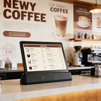 Tablette personnalisée de 10,1 pouces MTK6753 Octa Core Android 2 Go de RAM 32 Go de ROM 4G avec support de charge magnétique Tablettes pour restaurants et hôtels