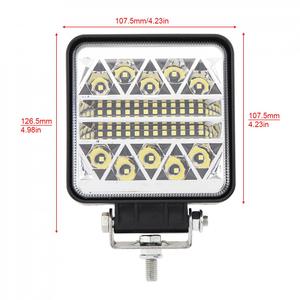 Lampe de travail LED Super brillante, 126W, 6000K, carrée, étanche, phare de voiture pour Suv tout-terrain, bateau, <span class=keywords><strong>4X4</strong></span>, JK, 4Wd, camion, voitures, <span class=keywords><strong>Auto</strong></span> - Product Image 2