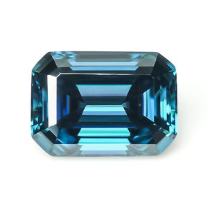 Moissanita Sintética (Creada en Laboratorio) con Corte Esmeralda, Opalescente, Multicolor Completo, Certificado GRA para Joyería, Venta al Por Mayor RTS - Product Image 3