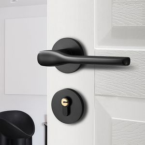 Serratura per interni in legno massello nero Modulare serratura magnetica silenziosa per camera da letto - Product Image 1