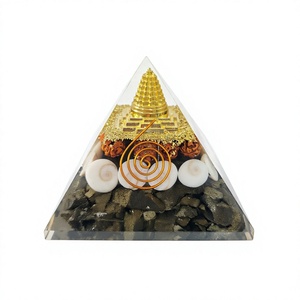 Best Selling Wholesale Wealth Generator Shree Yantra Quartz <b>Orgone</b> <b>Pyramid</b> Pyrite Chips Eco-Friendly Handmade Wealth Prosperity - Product Image 3