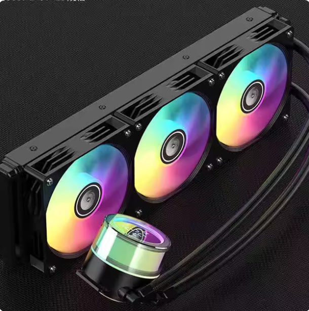 Baidi 360 Water CPU Cooler 360mm Radiator with ARGB Air Volume Display for Computer Case 12VDC Rated Water Cooling Type