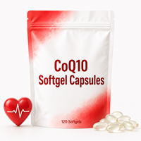 Capsules de coenzyme Q10 OEM avec booster de vitamines pour l'immunité, la santé cardiaque et le soutien énergétique