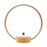 Veilleuse magnétique flottante circulaire multicolore à LED dimmable, contrôlable par application, lumière d'ambiance, ornement artistique original pour la maison et la chambre