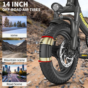 Stock UE Royaume-Uni Dropshipping Hidoes C5 14 pouces Moteur 250W Batterie au lithium 36V 10.5Ah Vélo électrique pliable pas cher Pneu gras Vélo électrique - Product Image 6