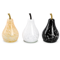 Frucht-Birnen-Konfetti Glas-Nachtlicht Personalisiertes Glaskunst-Valentinstagsgeschenk Indoor-Tischdekoration Ornament