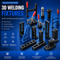 Système de gabarit de soudage flexible 3D, plateforme de soudage tridimensionnelle avec kits de fixation complets pour travaux de soudage métallique