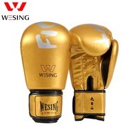 Gants de boxe en gros à fermeture auto-agrippante pour l'entraînement de Muay Thai, Wushu et Sanda