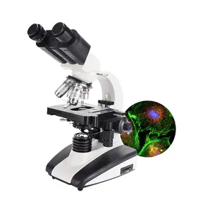 Microscope biologique trinoculaire optique XSZ-107BN de laboratoire binoculaire 1000x