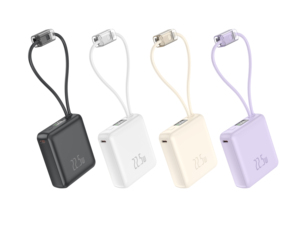พาวเวอร์แบงค์ขนาดเล็ก 10000mAh – ชาร์จเร็ว 22.5W, ดีไซน์กะทัดรัดพิเศษ, เครื่องชาร์จแบบพกพาพร้อมสายคู่สำหรับการเดินทาง - Product Image 5