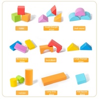 Juguete Educativo Montessori para Niños, 2 en 1, Juego de Bloques de Construcción de Madera Creativos y Coloridos de 100 Piezas con Cubo Portátil