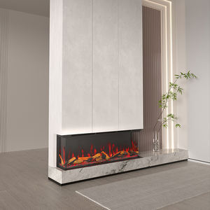 OEM/ODM Realistisches Flammenspiel <span class=keywords><strong>TV</strong></span>-Ständer mit Großem Sichtfenster für den Innenbereich 3-Seitiger Elektrischer Kamin für Haushalt oder Hotel - Product Image 1