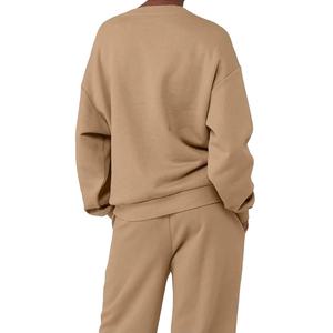 Conjunto de Pantalones y Sudadera de Yoga para Mujer de Alta Calidad, Ropa Deportiva Informal para Otoño e Invierno, Sudadera Larga Lisa - Product Image 4