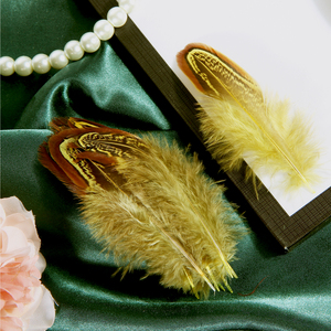 Plumes de <span class=keywords><strong>cou</strong></span> d'amande en gros, plumes de queue de poulet sauvage nettoyées en vrac, artisanat, plumes de carnaval - Product Image 6