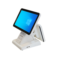 Personalizado Windows 10 Retail Todo en uno Pantalla táctil capacitiva de 15,6 pulgadas Restaurante Pos Systems Máquina Registradora de efectivo