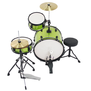 Se Acepta OEM/ODM, MOQ 10, Juego de Batería Infantil Verde de Tres Piezas Fabricado en Fábrica con Tubo de Soporte de 1.2mm - Product Image 2