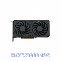 Carte graphique de jeu RTX 3060 12 Go GDDR6 à double ventilateur, prête à être expédiée directement de l'usine, pour ordinateur de bureau et station de travail