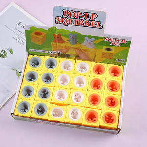 Jouet à presser créatif pour enfants, doux, résistant aux chocs, anti-stress, amusant, simulation souris et fromage - Product Image 2