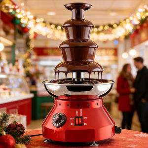 Fontaine à chocolat de mariage, machine à fontaine à chocolat multi-niveaux en acier inoxydable. - Product Image 3