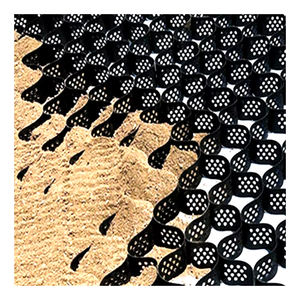 גיאוסל HDPE טראם שביל חלק ממותג LUDE עם אחריות ל-5+ שנים, שחור, לקירות תמיכה חיצוניים ולמדרונות תלולים - Product Image 1