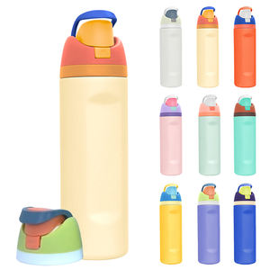 Bouteille d'eau isotherme à double paroi de 24 oz en acier inoxydable, vente en gros d'usine, personnalisable avec logo sur mesure - Product Image 1