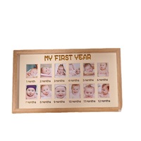 Cadres photo commémoratifs pour la première année de croissance des bébés, vente en gros par le fabricant, plateformes pour enregistrer les photos des enfants