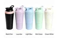 Bouteille shaker à protéines en acier inoxydable 750 ml, isotherme et anti-fuite, pour la salle de sport, le fitness, les adultes