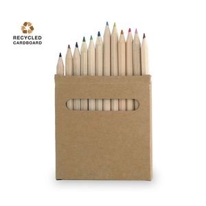 Lot promotionnel de 12 crayons en bois écologiques à encre noire, avec boîte en papier kraft recyclé, impression sérigraphiée personnalisée en gros - Product Image 4