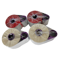 Ruban de transfert thermique en résine de cire blanche (Near Edge TTO) 33mm 500m compatible avec l'emballage alimentaire Linx/Imprimantes/Domino Scratch