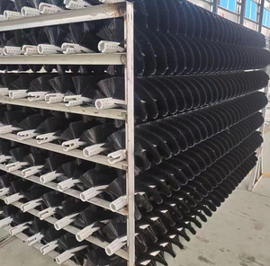 Brush Solar Cleaning Customized Photovoltaic Panel Nylon Spiral Rotating Cylinder Brush Solar Panel Cleaning Brush Roller