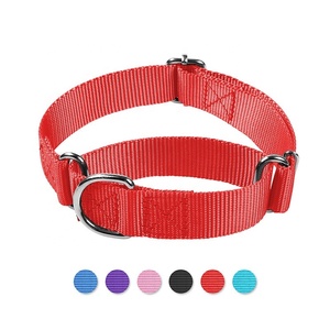 Venta al por mayor de lujo de estilo sólido de nylon collares para mascotas ajustable perro grande D-Ring <span class=keywords><strong>Collar</strong></span> barato accesorios para mascotas para el entrenamiento de aleación clásica - Product Image 4