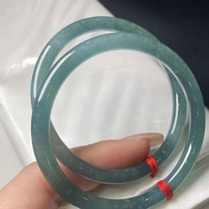 Jadeíta Natural <span class=keywords><strong>Myanmar</strong></span> Jade pulsera tipo A mano de obra exquisita agua azul Jingdang Jade pulsera al por mayor con certificado - Product Image 1