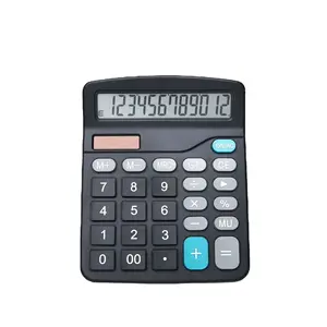 Desktop Calculator Standard Function Calculator With 12-Digit Large Lcd Display Battery For Basic Office Accounting Assistant