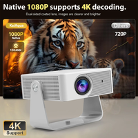 KaiAqua L018 650ANSI 4K 1080P Native Auto Focus Correction Keystone Android11 WIFI6 Projecteur Home Cinéma Portable 360 °