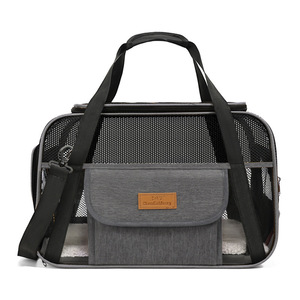 Cat <b>Carrier</b> Backpack Breathable Large Capacity For Cats Dogs Travel Single Shoulder Yellow Gray 5-7kg <b>Pet</b> Bag - Product Image 5