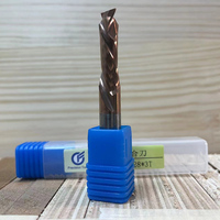 Fraise à compression en spirale CNC 3T pour le travail du bois, 1/2*8*H28*3T