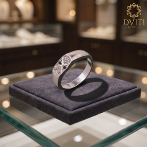 Bague unisexe tendance en argent fin, style alliance éternelle, pour le quotidien et idée cadeau – Inde - Product Image 5