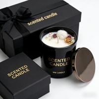 Bougie parfumée de luxe personnalisée en cire de soja écologique, décoration d'intérieur haut de gamme, emballage personnalisé avec logo, vente en gros, Nouvel An chinois