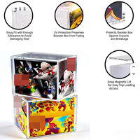 Boîte de protection magnétique moderne pliable en acrylique pour cartes TCG, protection UV à 95 %, sans bulles, ajustement parfait, livraison rapide RTS
