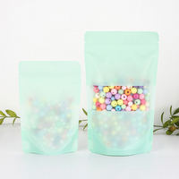 Sachet alimentaire refermable à fermeture éclair MOPP CPP thermoscellable avec fenêtre transparente, impression personnalisée
