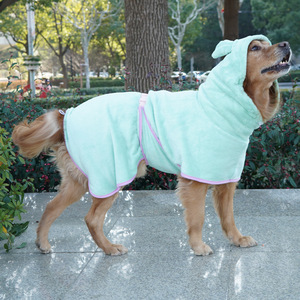 Peignoir pour animaux de compagnie Golden Retriever et Labrador, en polaire corail, séchage rapide, absorbant, utilisation quatre saisons - Product Image 3